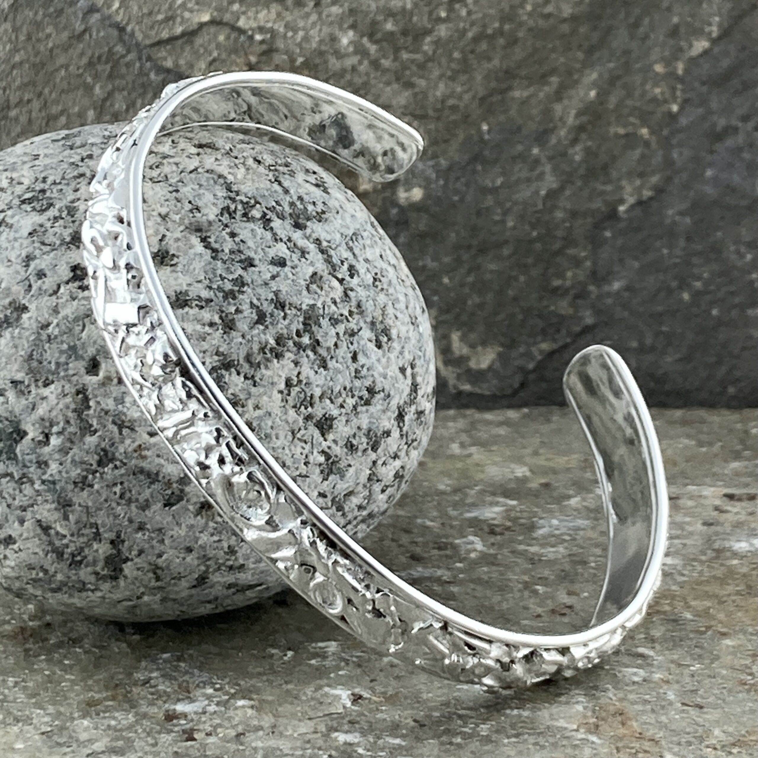 Argentium Silver Lunar Cuff – Medium – Polished - Image 2