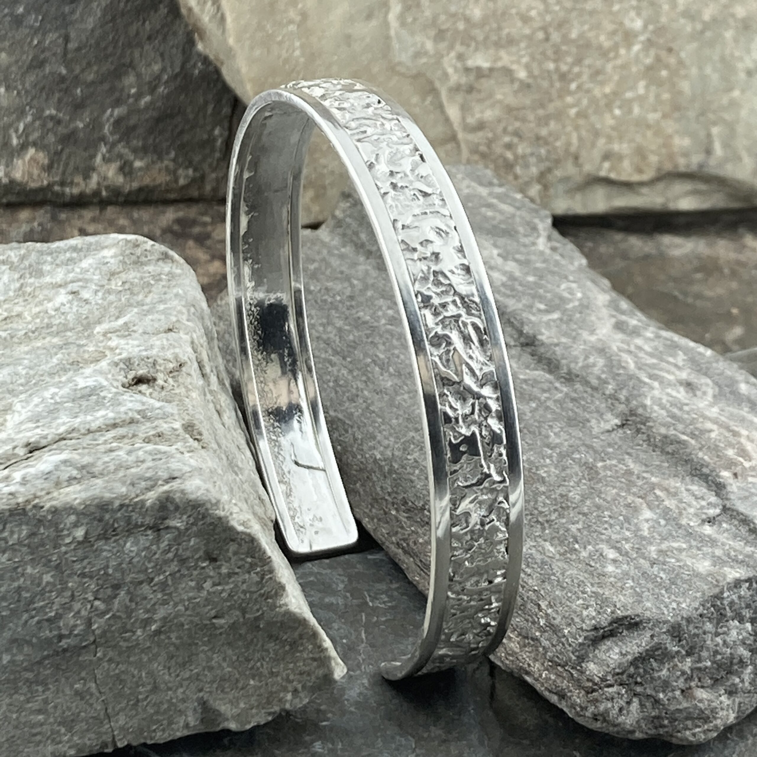 Argentium Silver Lunar Cuff – Extra Large – Polished - Image 3