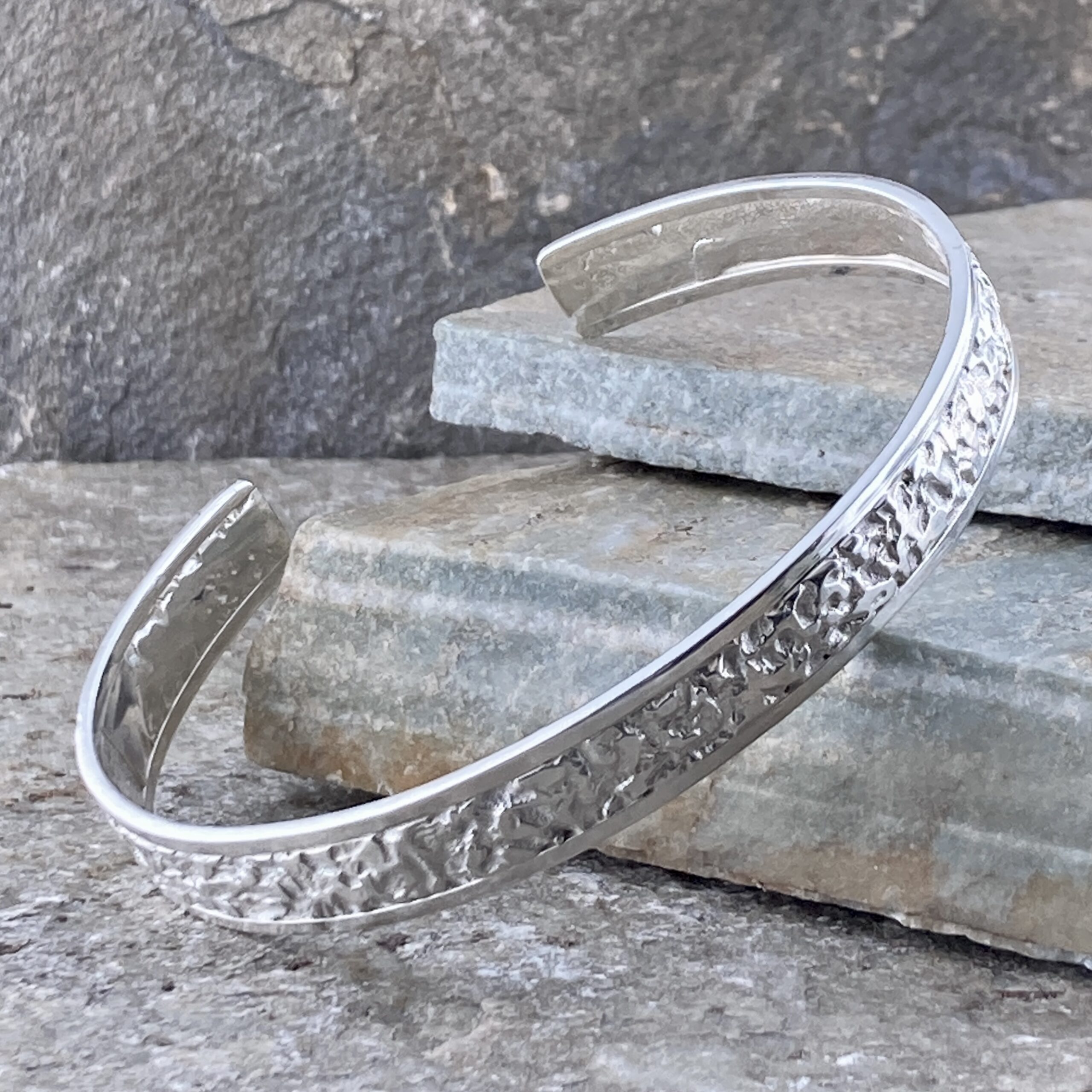 Argentium Silver Lunar Cuff – Extra Large – Polished - Image 2