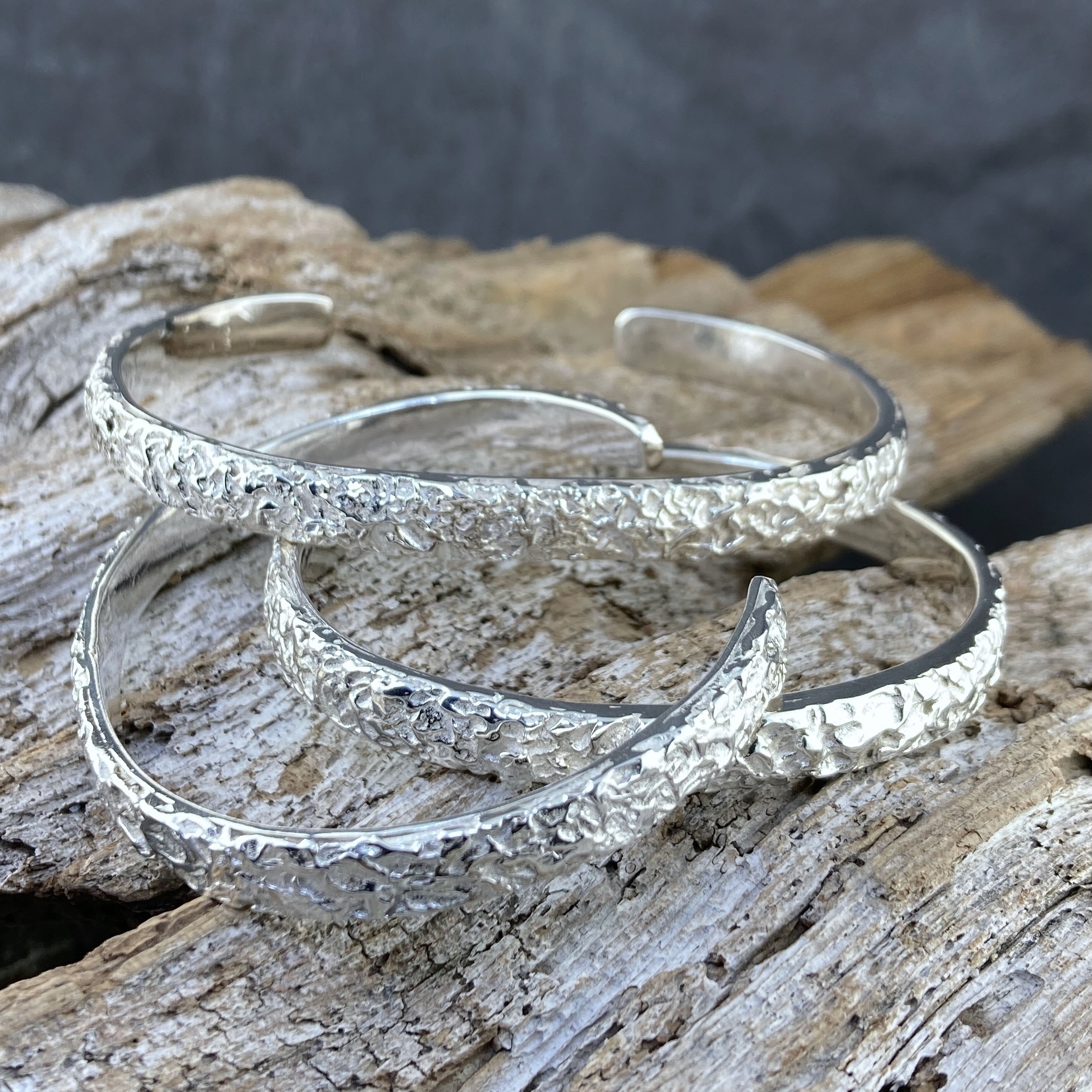 Argentium Silver Lunar Cuff – Medium - Image 4