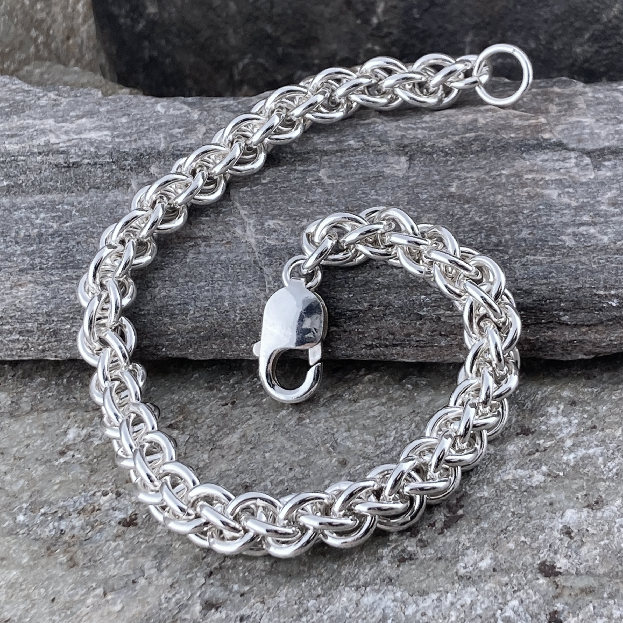 Argentium Silver Jens Pind Bracelet – Heavy (14-5) – Polished - Image 3