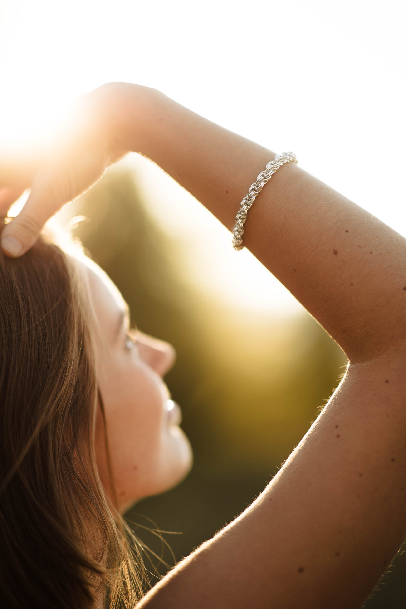 Argentium Silver Double Spiral Bracelet - Image 2