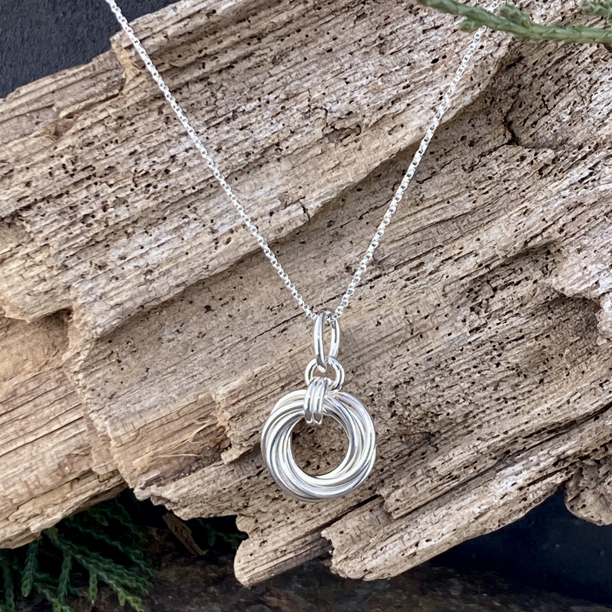 mobius sun pendant - Argentium silver - Image 3