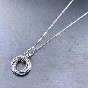 mobius sun pendant - Argentium silver