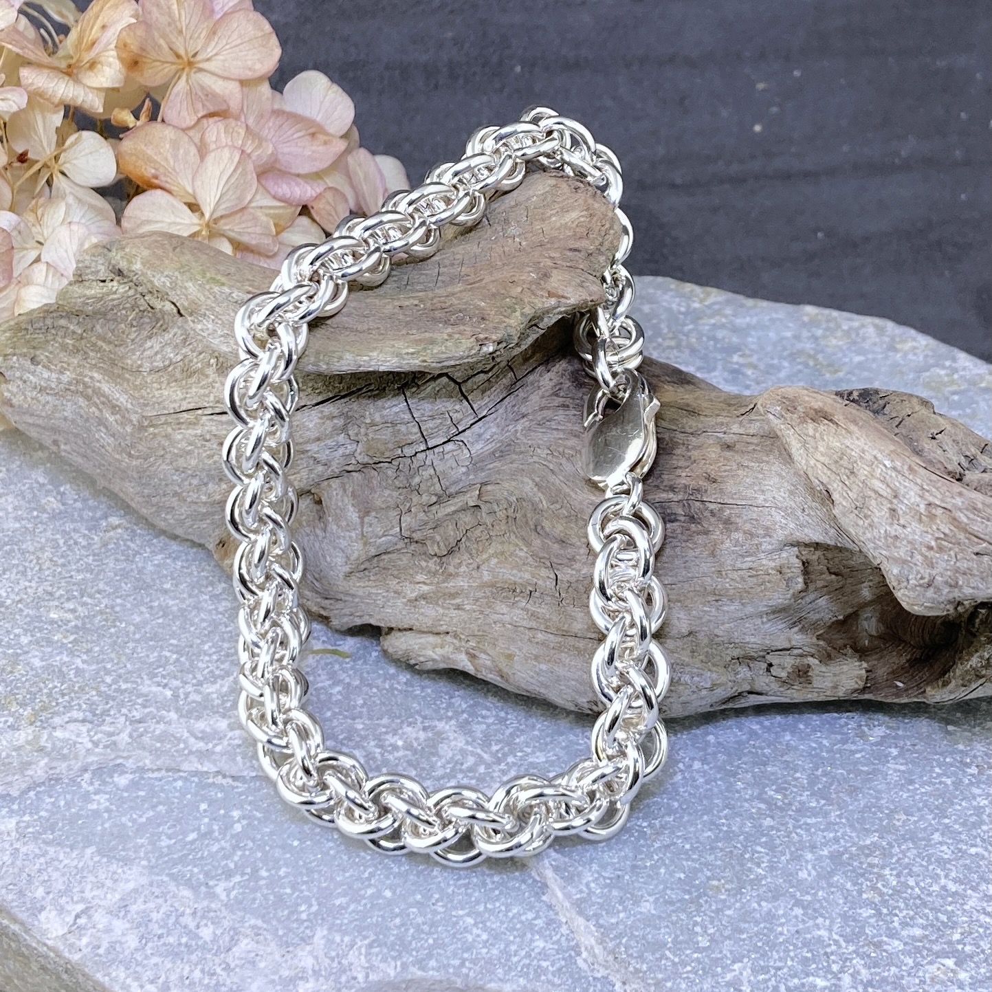 Argentium Silver Jens Pind Bracelet – Heavy (14-5) – Polished - Image 7