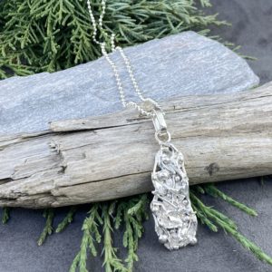 rapids pendant - Argentium silver