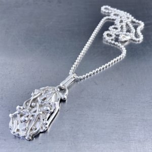 rapids pendant - Argentium silver