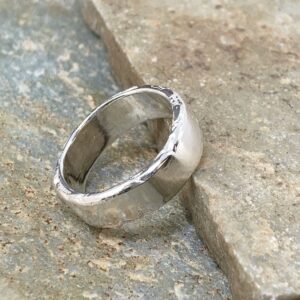 river ring - size 5.5 - Argentium silver