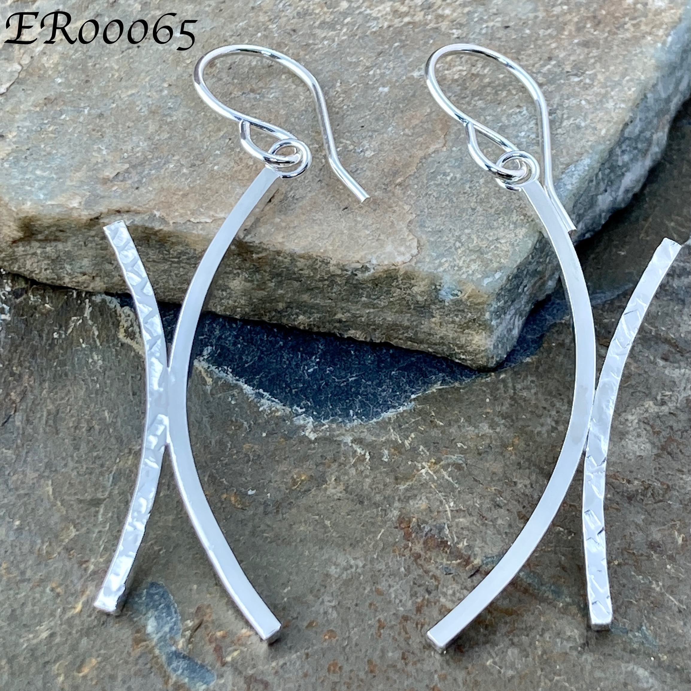 Geometric X – Argentium Silver – Pendant - Image 3