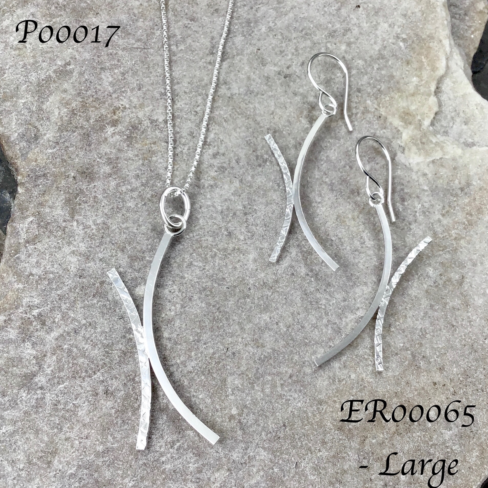 Geometric X – Argentium Silver – Pendant - Image 9