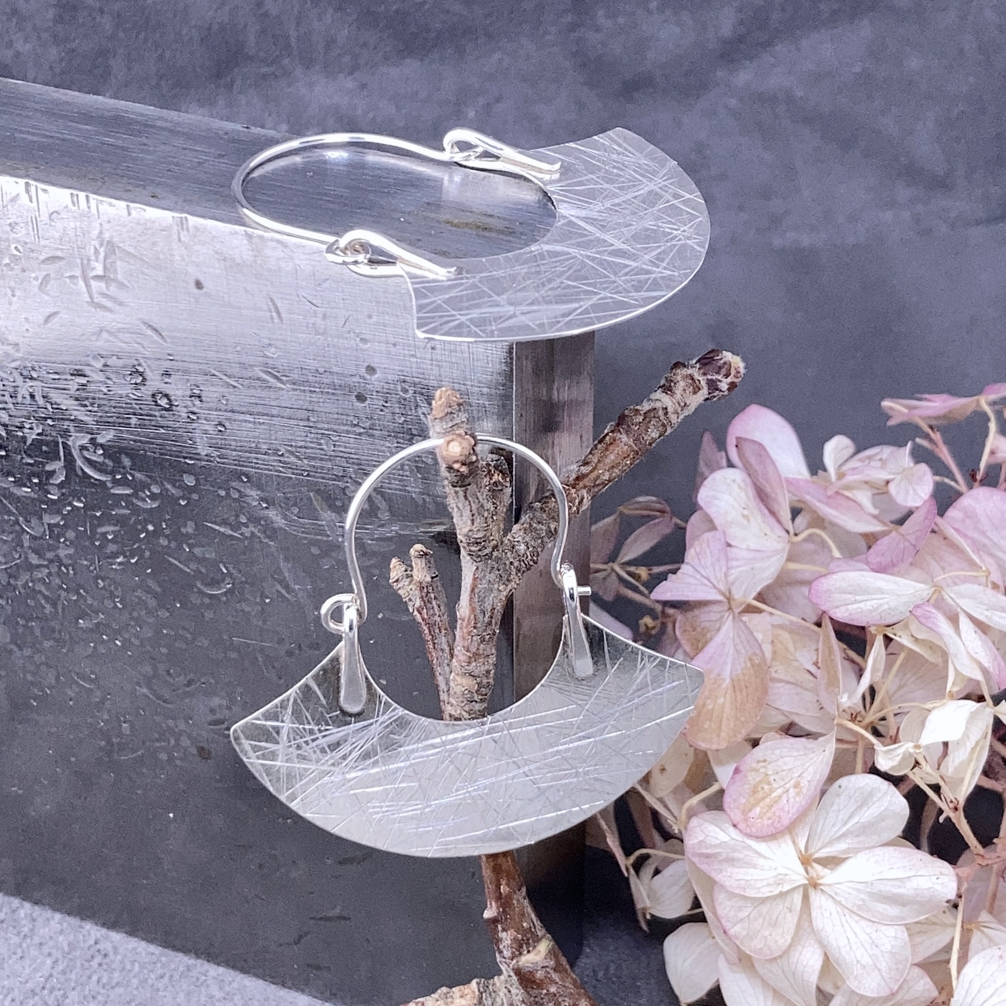 ulu earrings - Argentium silver - Image 4