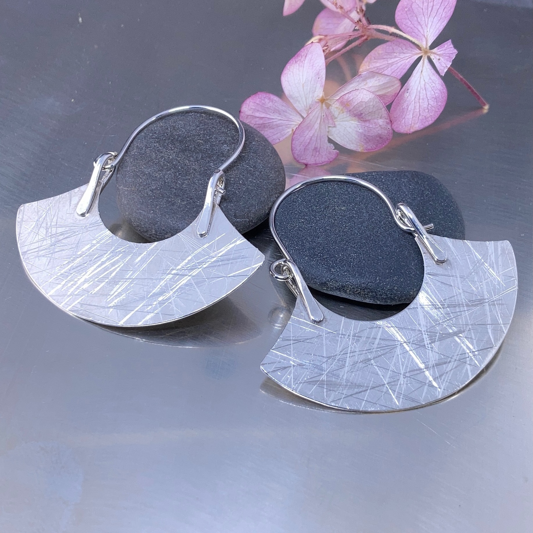 ulu earrings - Argentium silver - Image 3