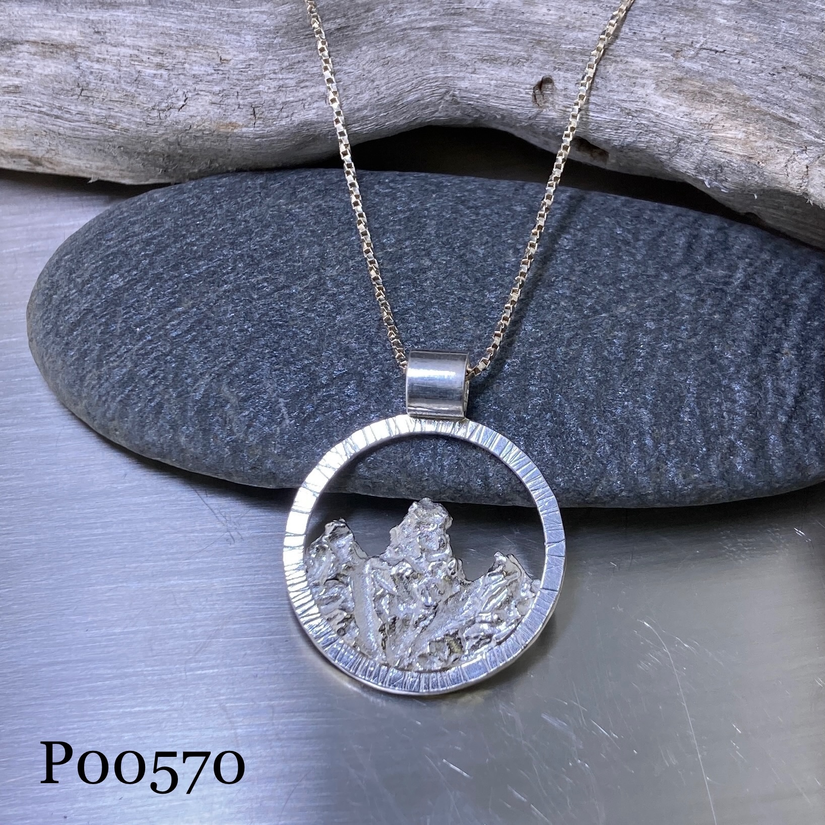 mountain pendants - Argentium silver - Image 15