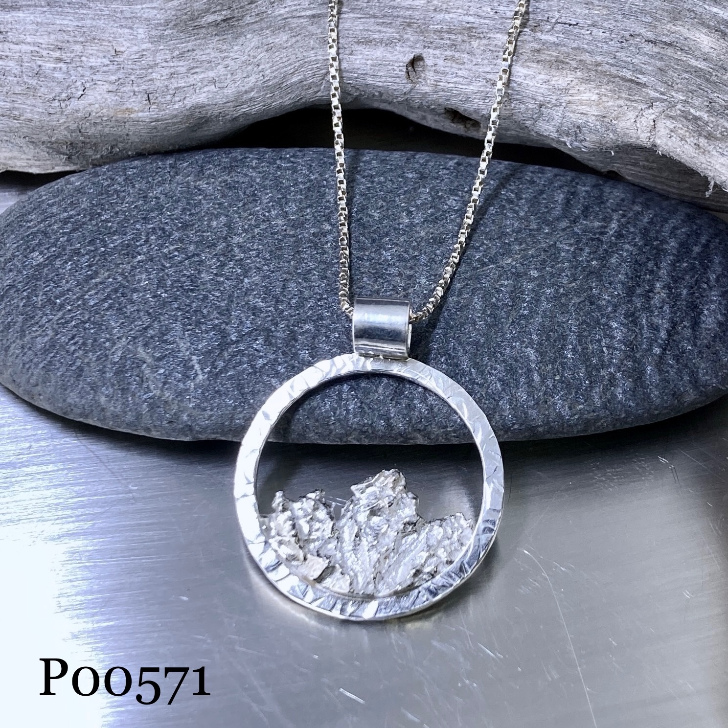 mountain pendants - Argentium silver - Image 14