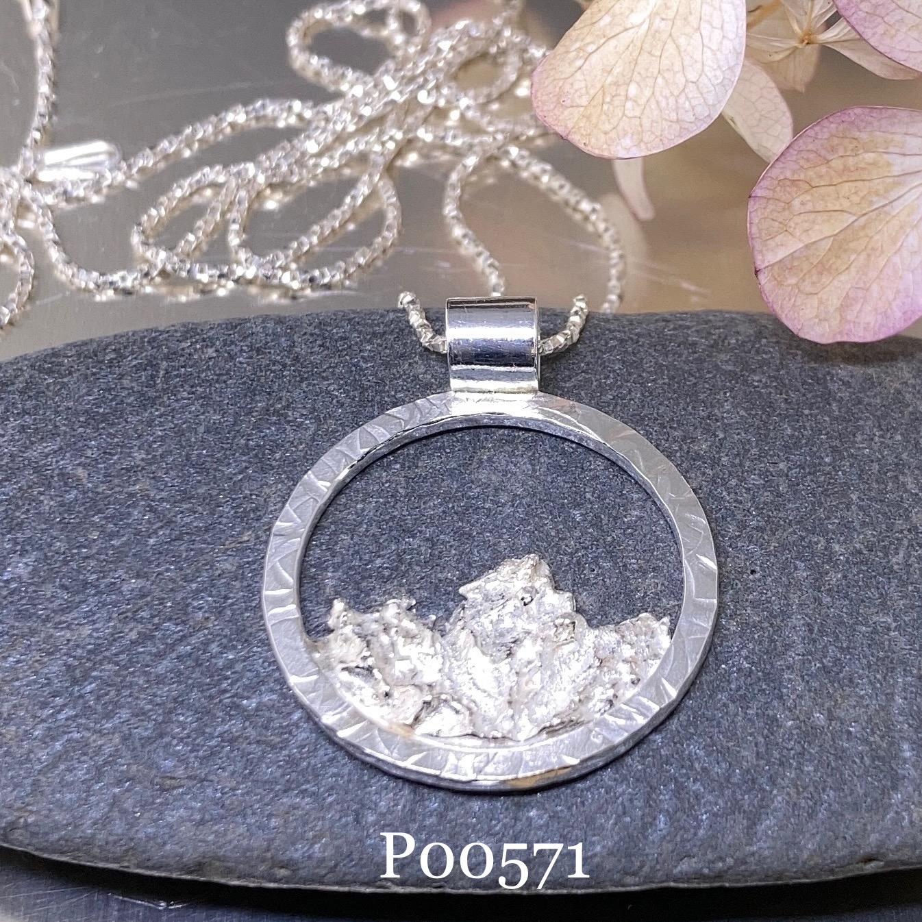 mountain pendants - Argentium silver - Image 7