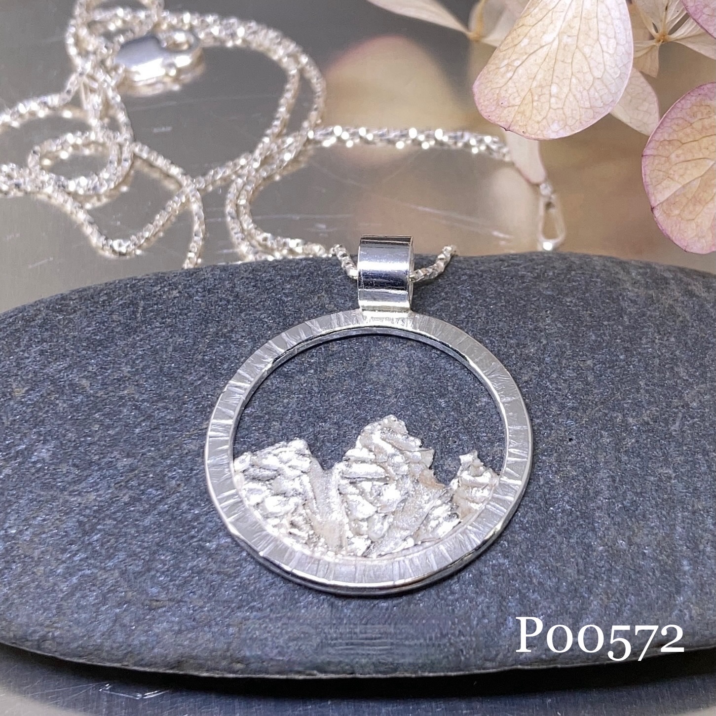 mountain pendants - Argentium silver - Image 6
