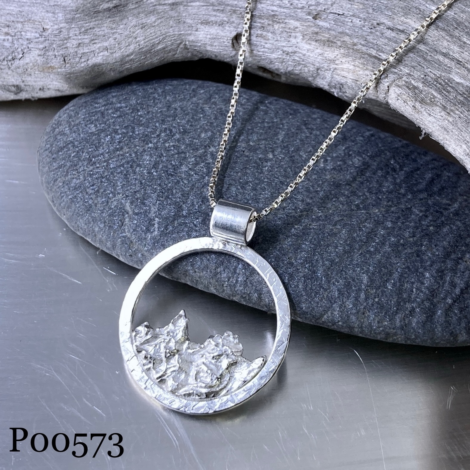 mountain pendants - Argentium silver - Image 12