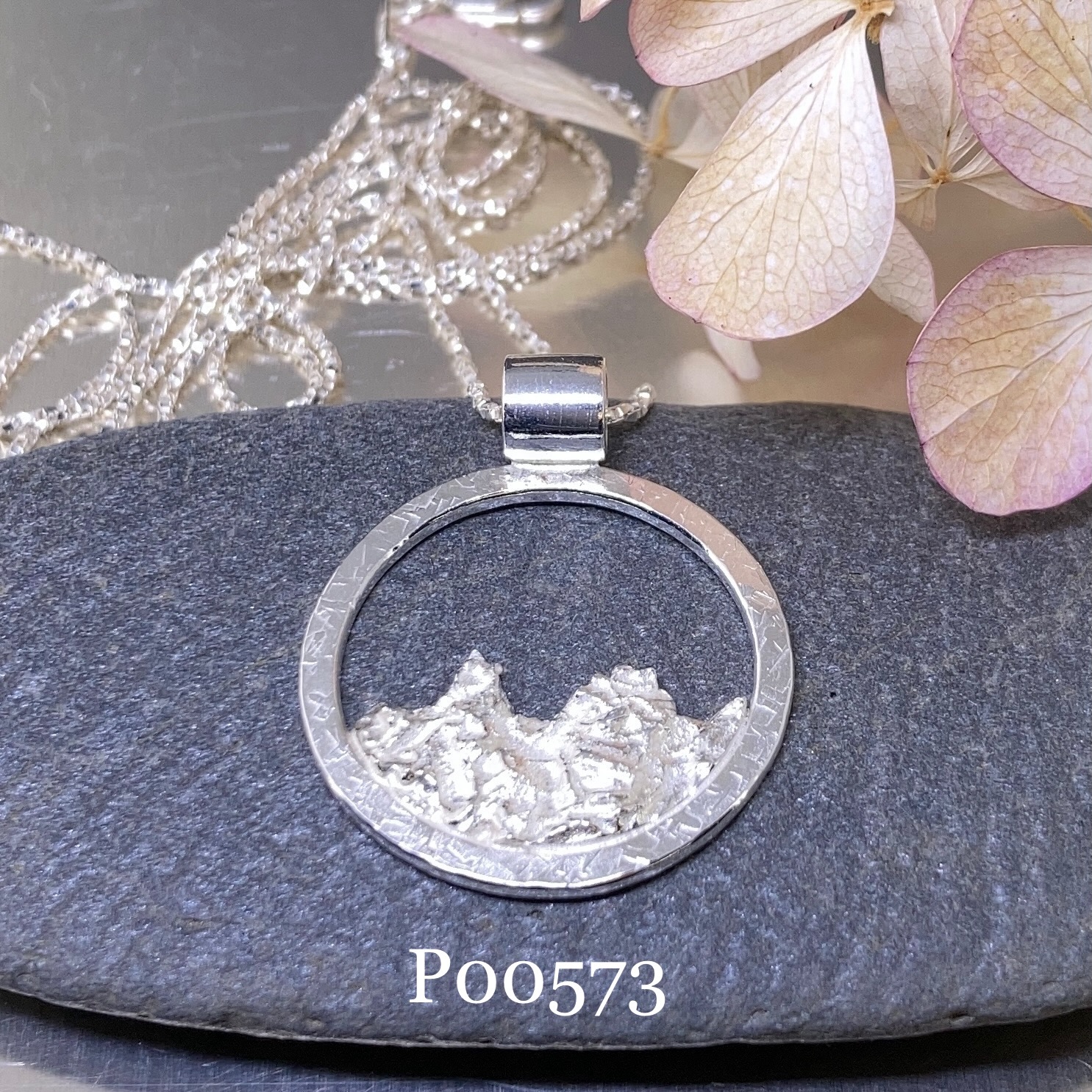 mountain pendants - Argentium silver - Image 5