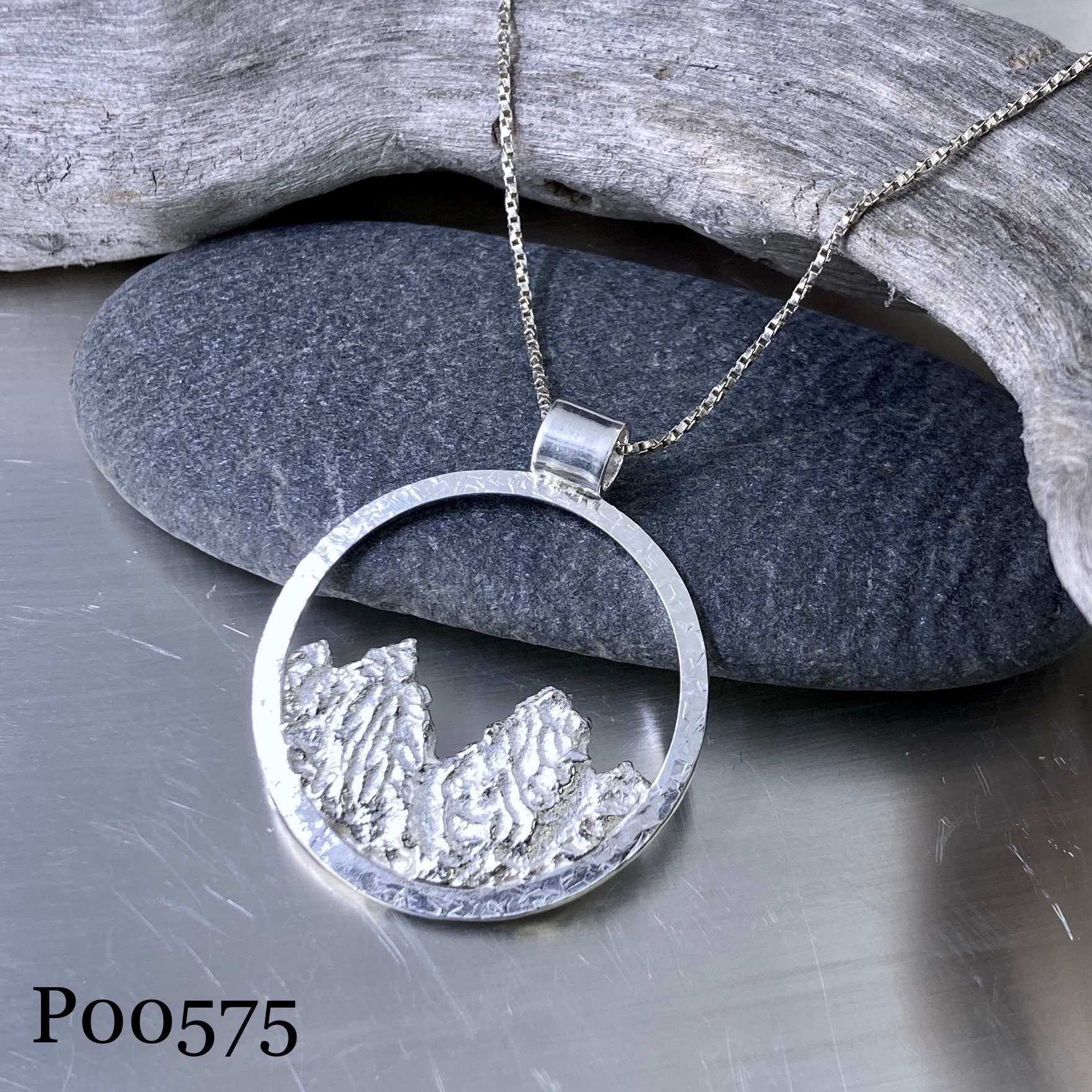 mountain pendants - Argentium silver - Image 10