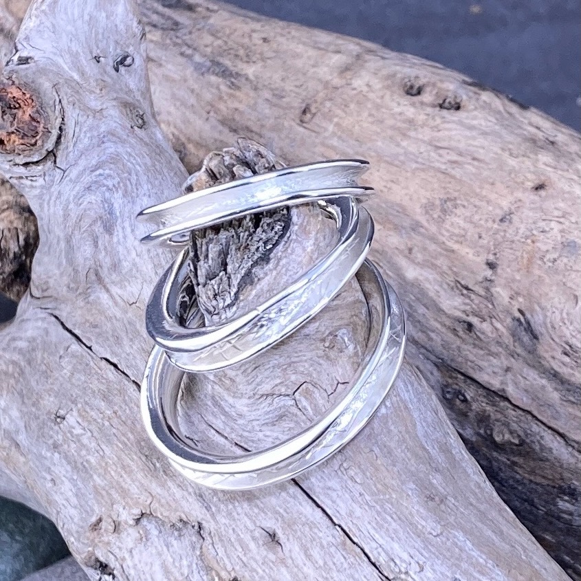 Flared Ring – Argentium Silver - Image 2