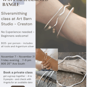 Silversmithing Class – Argentium Silver Bangle