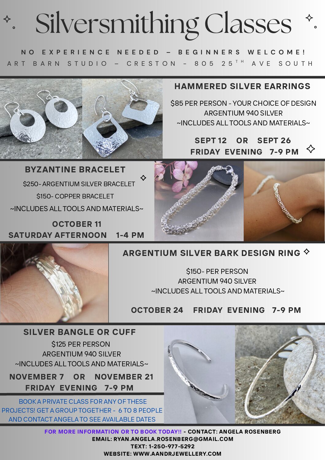 Silversmithing Class - Byzantine Bracelet - Image 3
