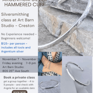 Silversmithing Class – Argentium Silver Cuff