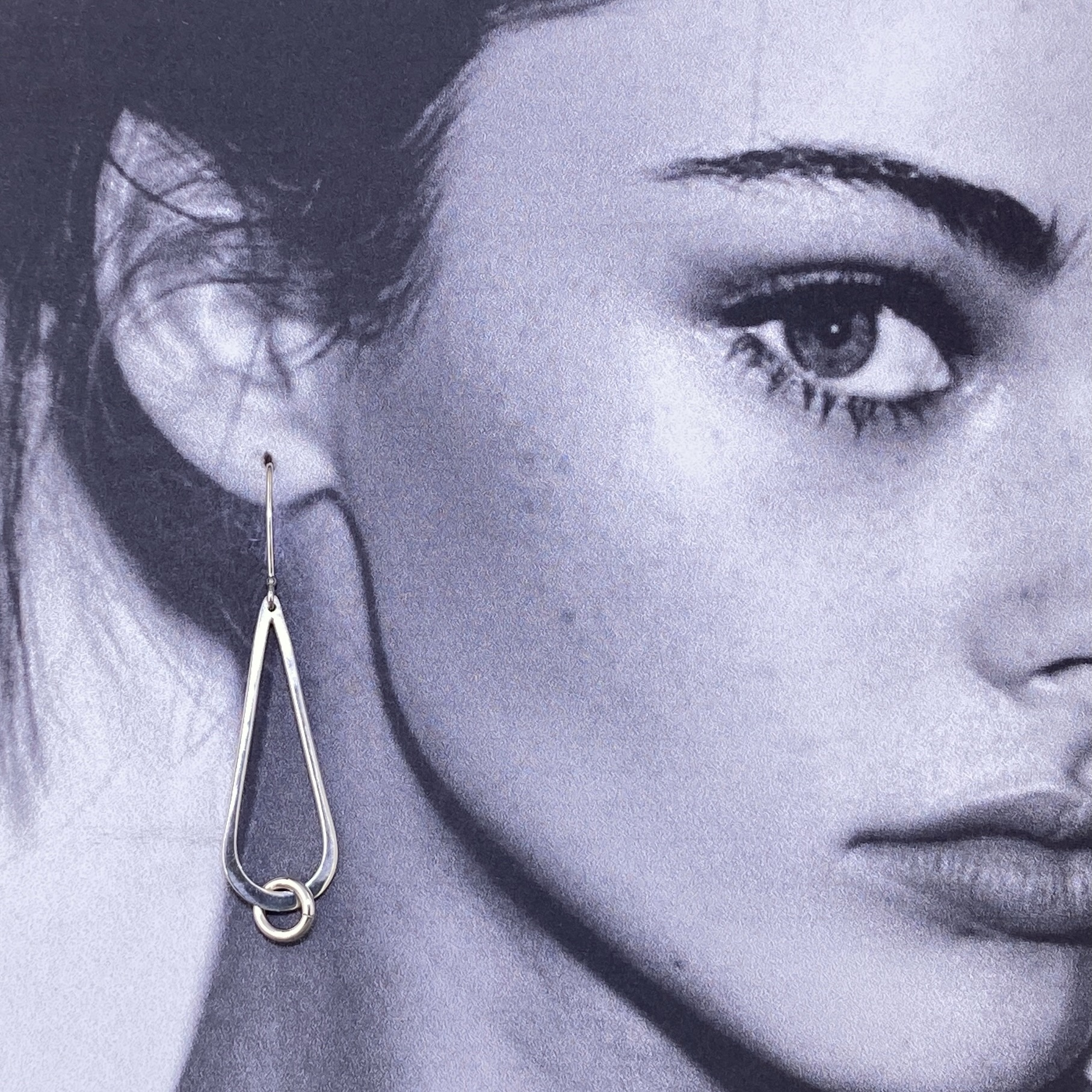 Rainfall Teardrop Earrings – Argentium Silver 940 - Image 6