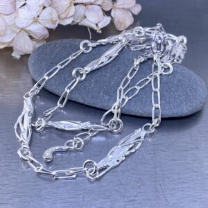 Twig Chain Necklace – Argentium Silver 940