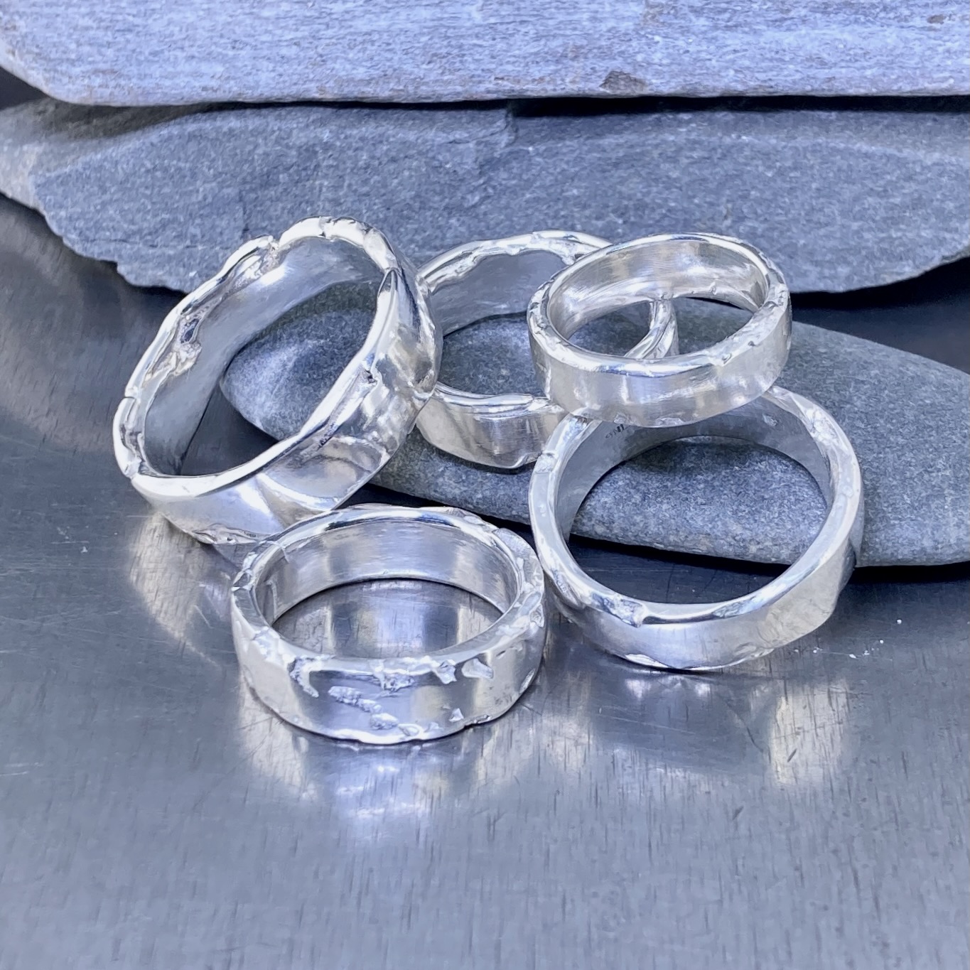 River Ring – Argentium Silver – Variable Sizes